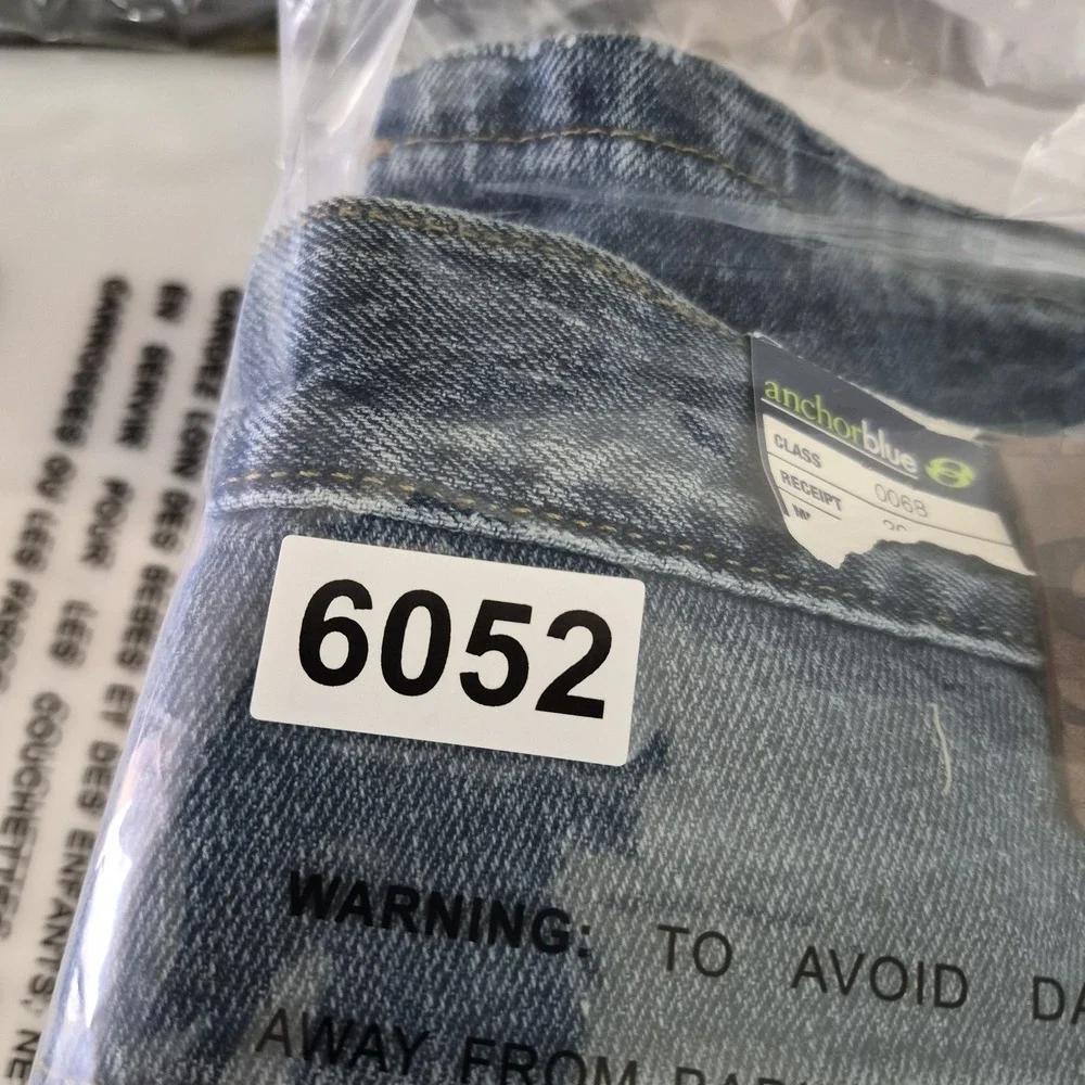 Anchor Blue Easy Fit Jeans Men's 32x32 Blue Denim Loose Relaxed 100% Cotton NWT
